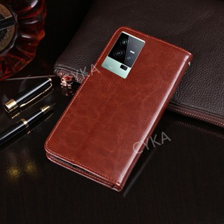 เคสโทรศัพท์หนัง ฝาพับ พร้อมช่องใส่บัตร อุปกรณ์เสริม สําหรับ VIVO iQOO 11 5G 2022 iQOO11 5G