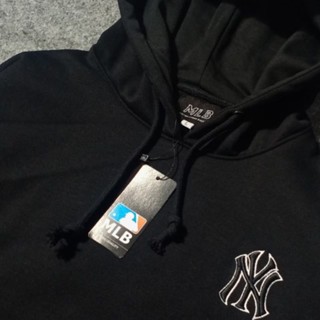 เสื้อกันหนาว มีฮู้ด ลาย MLB x NEWYORK BLACK LIST WHITE&lt;Unk&gt; LABEL