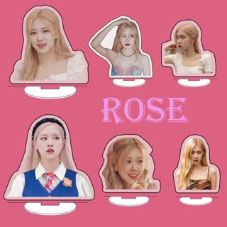 Rose สแตนด์อัพอะคริลิค BLACKPINK rose Kpop star Acrylic Mini stand up table decoration