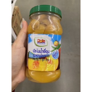 Peaches In light Syrup ( Dole Brand ) 666 G. พีชในน้ำเชื่อม ในน้ำเชื่อมชนิดหวานน้อย ( ตรา โดล )