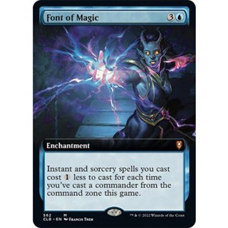 [MTG] Font of Magic (Extended Art) [CLB] [BLUE] [RARE] [NORMAL] [ENG] (การ์ดเมจิค / Magic the Gathering)