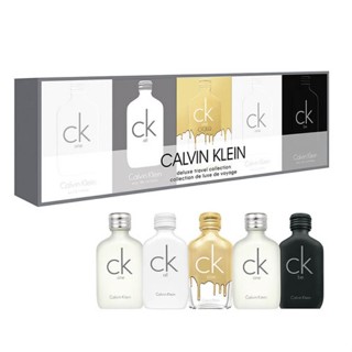 [Unisex] CALVIN KLEIN CK DELUXE TRAVEL COLLECTION 5 PCS GIFT SET FOR UNISEX กล่องซีล ป้ายคิงพาวเวอร์