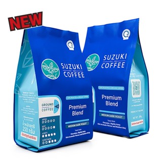 [แพ็คคู่] กาแฟคั่วบด SUZUKI COFFEE Premium Blend