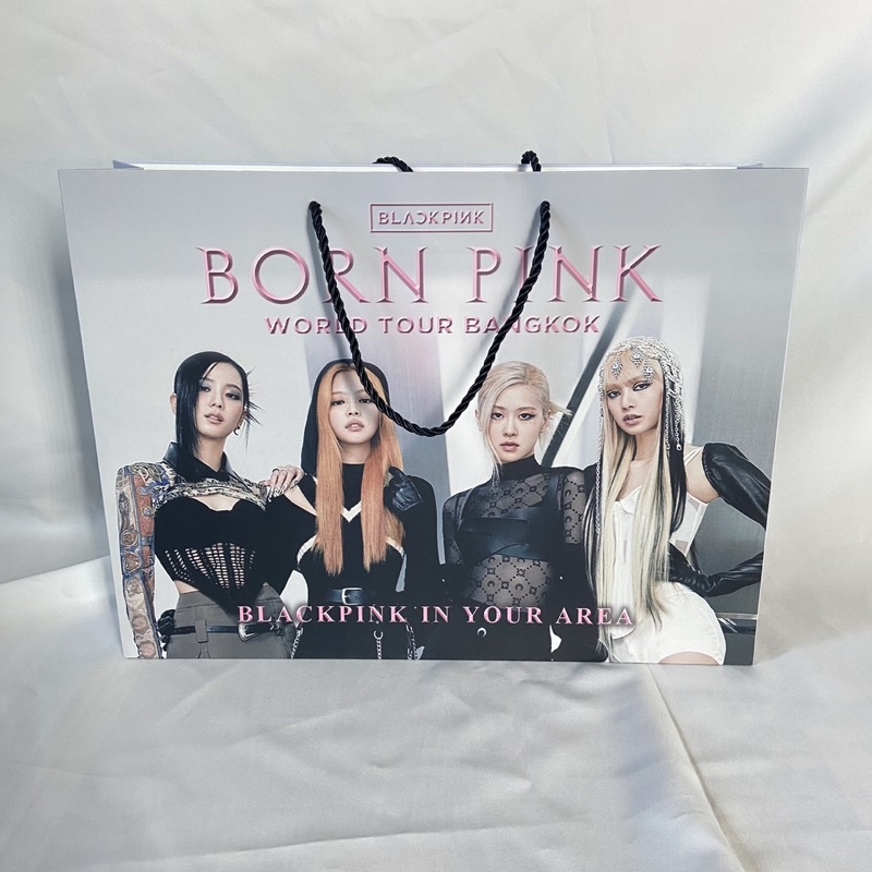 [พร้อมส่ง] ถุงกระดาษ blackpink ถุงใส่ของ blackpink🖤💖