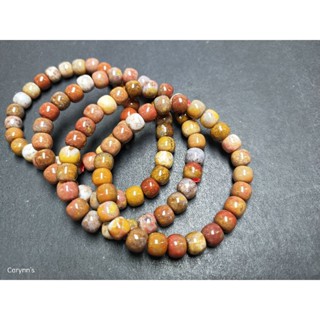 สร้อยข้อมือคริสตัลอาเกตธรรมชาติ 8 มม. + - สร้อยข้อมือคริสตัลอาเกตธรรมชาติ