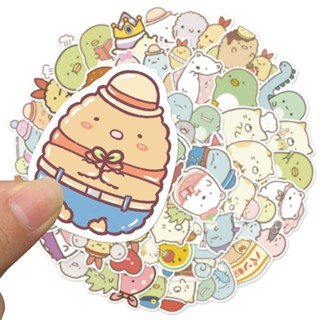 ✨พร้อมส่ง✨ซุมิกโกะ Sumikko Gurashi（すみっコぐらしSTICKER สติกเกอร์กันน้ำรูปแบบที่แตกต่างกัน 50pcs