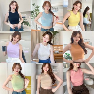 101 เสื้อกล้ามครอป ผ้าร่องเล็ก ยาว 15 นิ้ว [พร้อมส่ง💖]