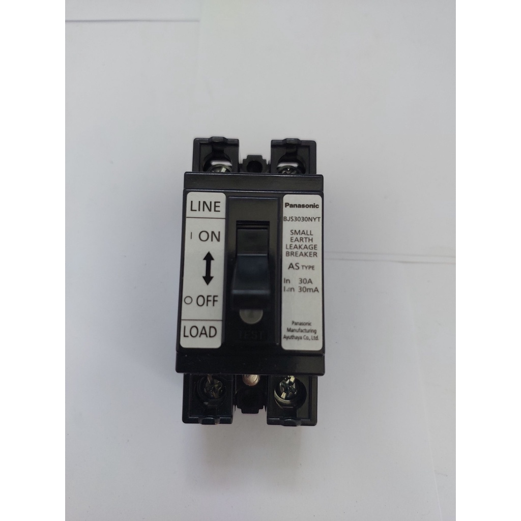 "PANASONIC" เบรกเกอร์กันดูด 2P 30A รุ่น BJS 3030NYT   **ราคาต่อ1ชิ้น***สามารถออกใบกำกับภาษียอด500บาท