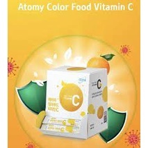 วิตามินซี อะโทมี่ คัลเลอร์ ฟู้ด Atomy Color Food Vitamin C ของแท้ 1 กล่อง  90 ซอง ซองละ 2 กรัม ทานได้ 3 เดือน คุ้มมากมาย