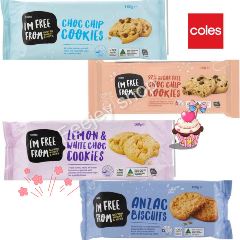 Coles 🇦🇺I'm from gluten wheat & nut🇦🇺 คุกกี้ปราศจากกลูเตน ข้าวสาลีและถั่ว นำเข้าจากออสเตรเลีย