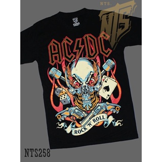 ​  AC DC Rock n Roll  เสื้อยืด เสื้อวง สกรีนลายอย่างดี ผ้าหนานุ่ม ไม่หดไม่ย้วย มาตราฐาน  แบรนด์ S M L XL XXLเส_35