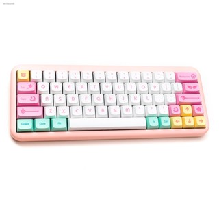 คีย์แคปอนิเมะ keycap anime keycap ❡❐ปุ่มกดสาวน้อยเวทมนตร์สีชมพู XDA ความสูง PBT อะนิเมะน่ารัก IKBC Ningzhi CIY68 64 84 8