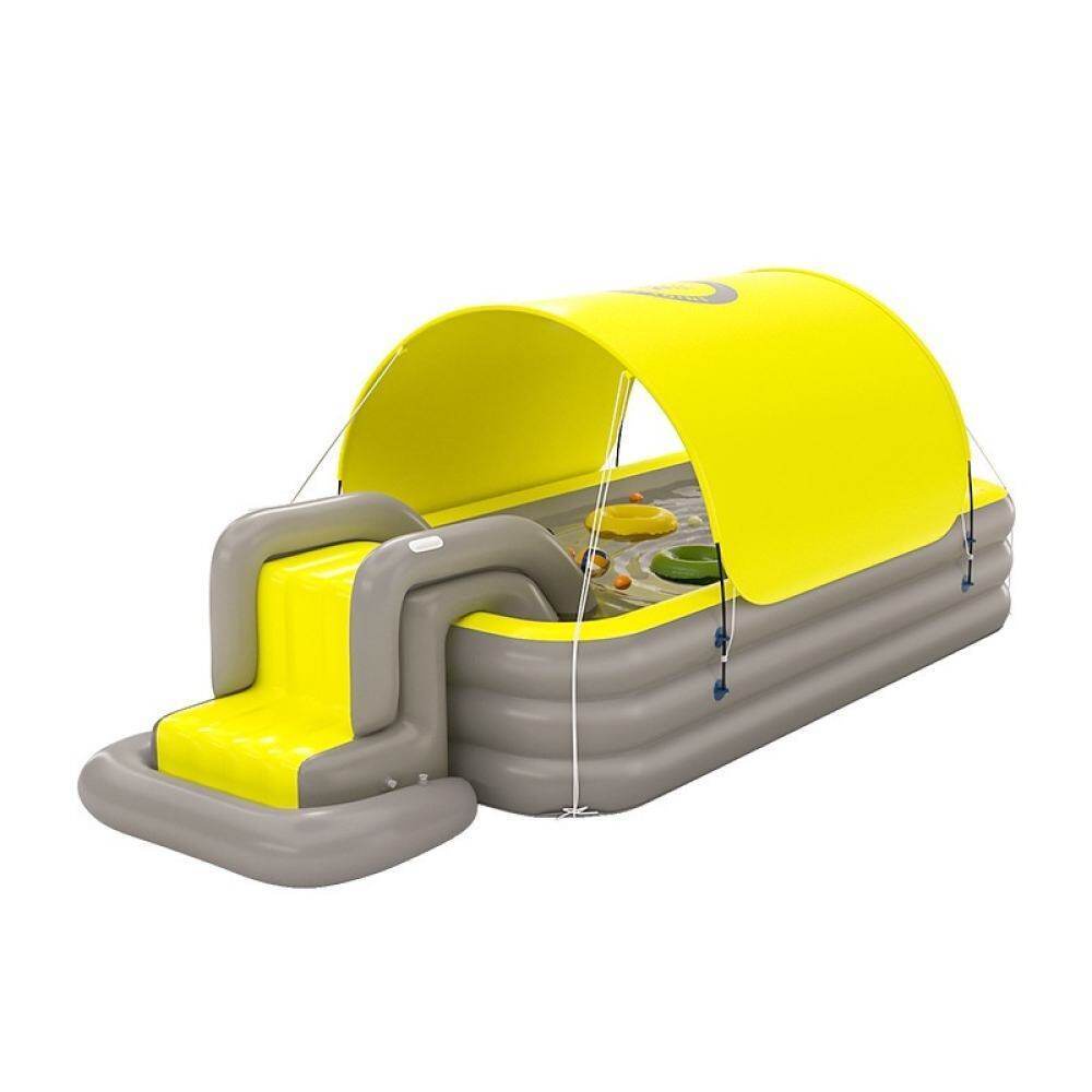 PVC Inflatable Pool เด็กเล่นสระว่ายน้ำสระว่ายน้ำกลางแจ้งสำหรับเด็ก 210*145*60 Cm ราคา ถูกที่สุด ดีลบีเคเค แกลเลอรีภาพที่ 7