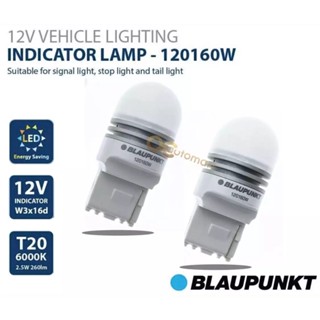 BLAUPUNKT หลอดไฟถอย T20 LED 12V INDICATOR LAMP 6000K 120160W [2 หลอด]