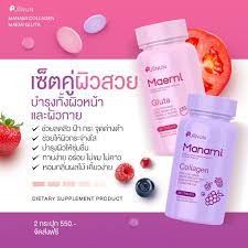 Puiinun Manami Collagen &amp; Puiinun Maemi Gluta กลูต้า มาเอมิ &amp; มานามิ คอลลาเจน