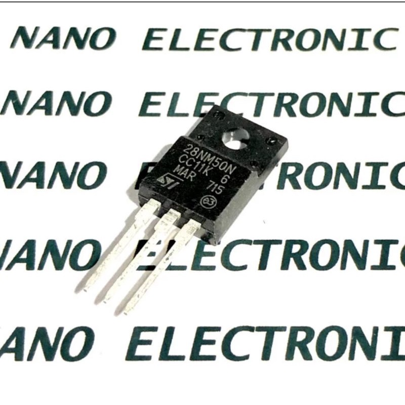ทรานซิสเตอร์ MOSFET N-Channel 28NM50N 28NM50 STF28NM50N TO-220F