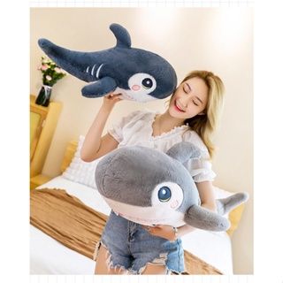 (พร้อมส่ง) ตุ๊กตาฉลาม ขนาด 45 cm หมอนตุ๊กตาฉลาม แบบนิ่ม เหมาะกับของขวัญวันเกิด ตุ๊กตา ปลาฉลาม ฉลาม งานสวยมาก นุ่ม ส่งไว