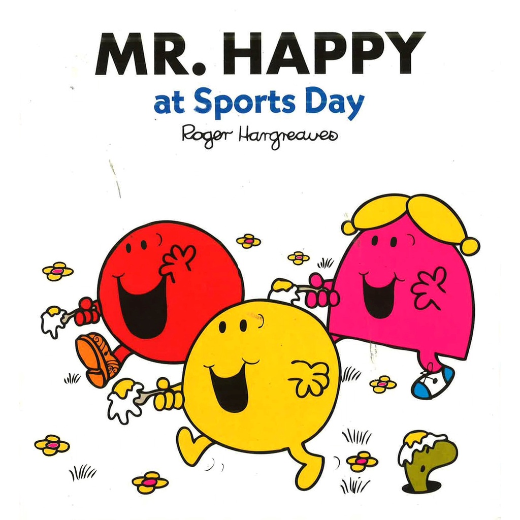 Mr. Happy At Sports Day Roger Hargreaves หนังสือเด็ก ภาษาอังกฤษ หนังสือภาพ ปกอ่อน #76805 [X]