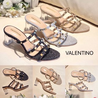 รองเท้าส้นสูง VALENTINO 👠 ส้นแก้ว คริสตัล สวยๆ พร้อมส่ง!!