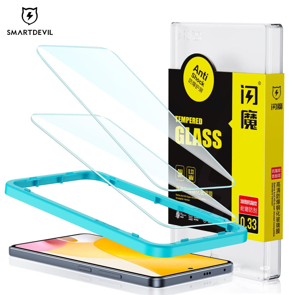 SmartDevil กระจกนิรภัยกันรอยหน้าจอ HD ป้องกันแสงสีฟ้า ติดตั้งง่าย สําหรับ Xiaomi 12 Lite Mi 11 Lite