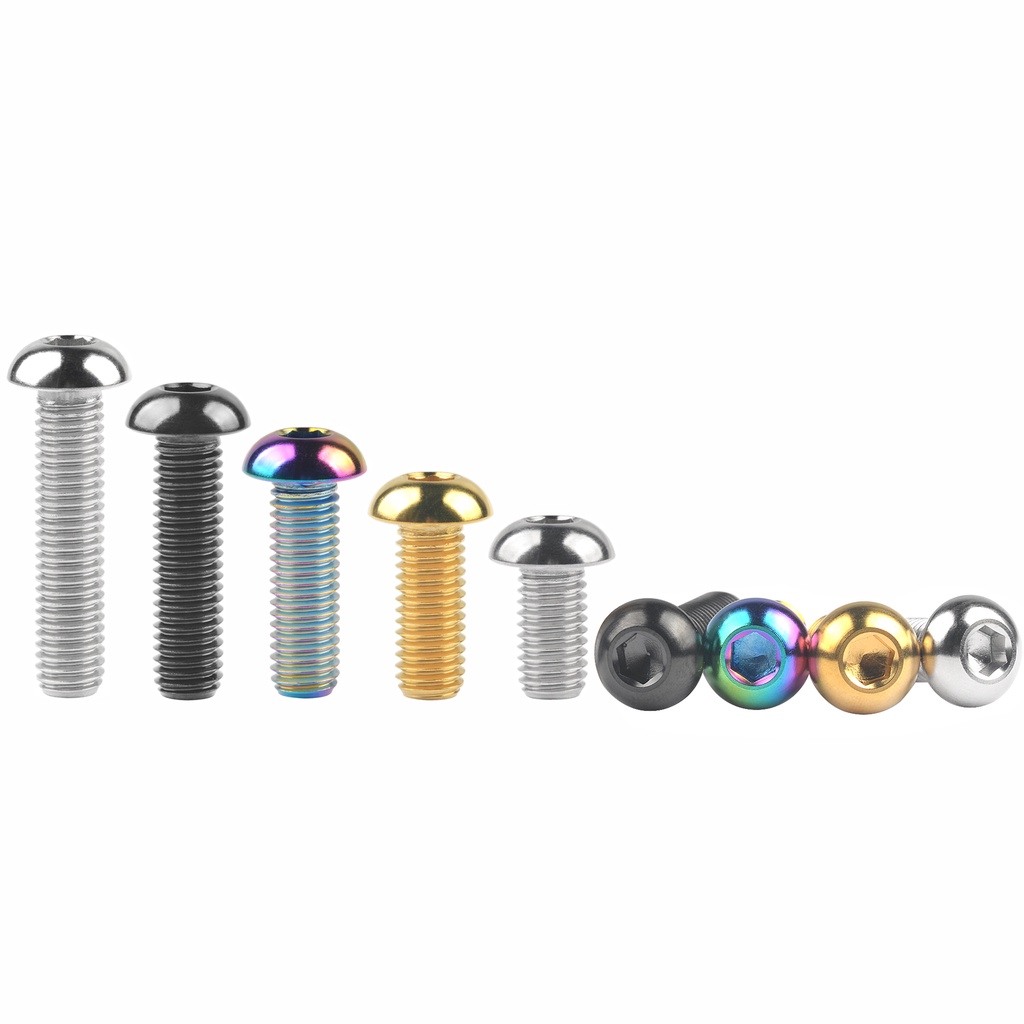 Titanium Bolt Gr5 M8x15 20 25 30 35 มม.14D Allen Bolt สําหรับ Body และ Tailgate ท่อไอเสียท่อ