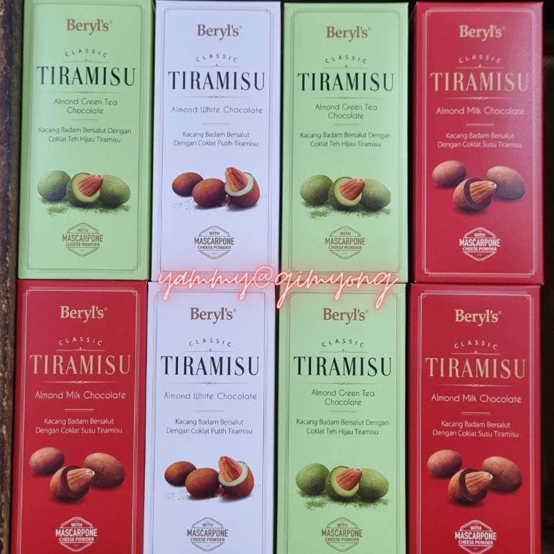 ช็อกโกแลต เบอริล ทีรามิสุ Beryl's Tiramisu อัลมอนด์ เคลือบช็อกโกแลต🍫🍫ปริมาณ 150g.