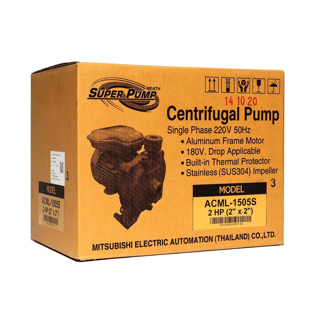 🔥ส่งเร็ว ถูกสุด🔥 MITSUBISHI ปั๊มหอยโข่ง รุ่น ACML-1505S 2 นิ้ว 2 แรง ไฟ 220V ปั๊มน้ำ ปั๊มน้ำไฟฟ้า หอยโข่ง - รูปที่ 6