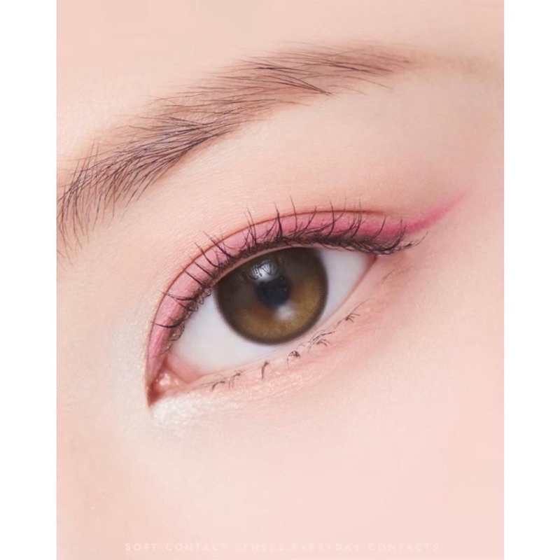 Olens Duna แบ่งขายราคาถูก คอนแทคเลนส์ รายวัน ค่าสายตา-1.25 สีBrown สีใส