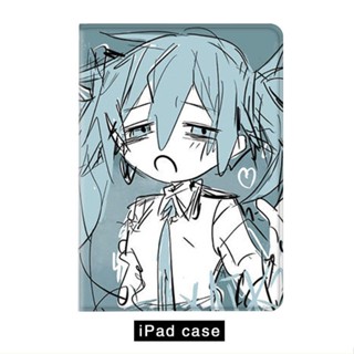 Hatsune Miku เคสไอแพด mini 6 air 1/2/3/4/5 10.9 gen10 10.2 gen 7 8 9 เคส 2020/21/22 pro 11 tri-fold case pen slot