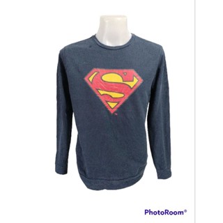 เสื้อสเวตเตอร์คอกลมแบรนด์ SUPERMAN Size M มือ2