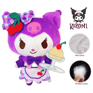 Sanrio Kuromi Plush Toys Maid Cosplay Soft Stuffed Animal Dolls Kids Babys Girls Xmas Birthday Gift