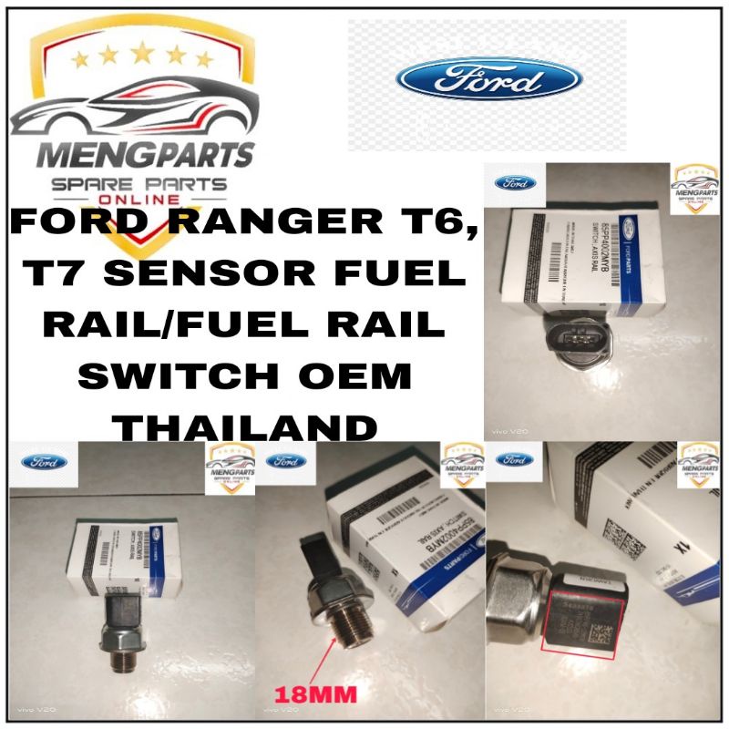 OEM FORD RANGER T6, T7 FUEL RAIL SWITCH/ SENSOR FUEL RAIL 85PP-40-02MYB