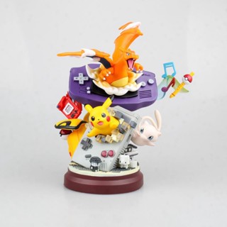 [พร้อมส่ง] ฟิกเกอร์ Pokemon Pokémon GBA Fantasy Elf Pikachu Charizard Charizard เกมคอนโซลบรรจุกล่อง