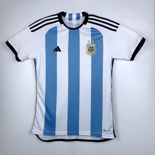 เสื้อกีฬาแขนสั้น ลายทีมชาติฟุตบอล Argentina 2022 ชุดเหย้า