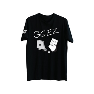 เสื้อยืดเกมเมอร์ GG EZ ดีไซน์โดย LOGA