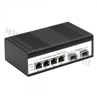 IDT Switch POE 4port RJ45 +2SFP 10/100/1000M