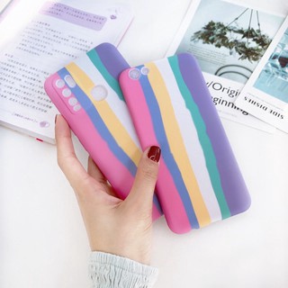 เคสสายรุ้ง เคส Vivo V9 Y55 V21 V19 Y17 Y20 Y20S Y95 Y93 Y91C Y1S V15 V15pro เคสวิโว้ case เคสกันกระแทก เคสโทรศัพท์ Vivo