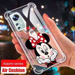 เคสโทรศัพท์มือถือ ซิลิโคนนุ่ม ใส กันกระแทก ลายมินนี่เมาส์ สําหรับ Xiaomi Redmi Note 12s A2 12 Pro 5G 12 Pro+ Plus 12 Pro 4G