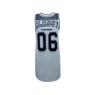 Hybrid Dress  ไฮบริดเดรส สีเทา(Top dye)WD-369-NA/TD