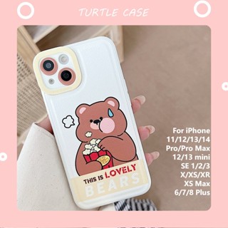 [พร้อมส่ง] เคสโทรศัพท์มือถือหนัง ลายการ์ตูน สําหรับ Apple iPhone 14 13 12 11 promax XS XR xsmax se2020 6 7 8plus mini