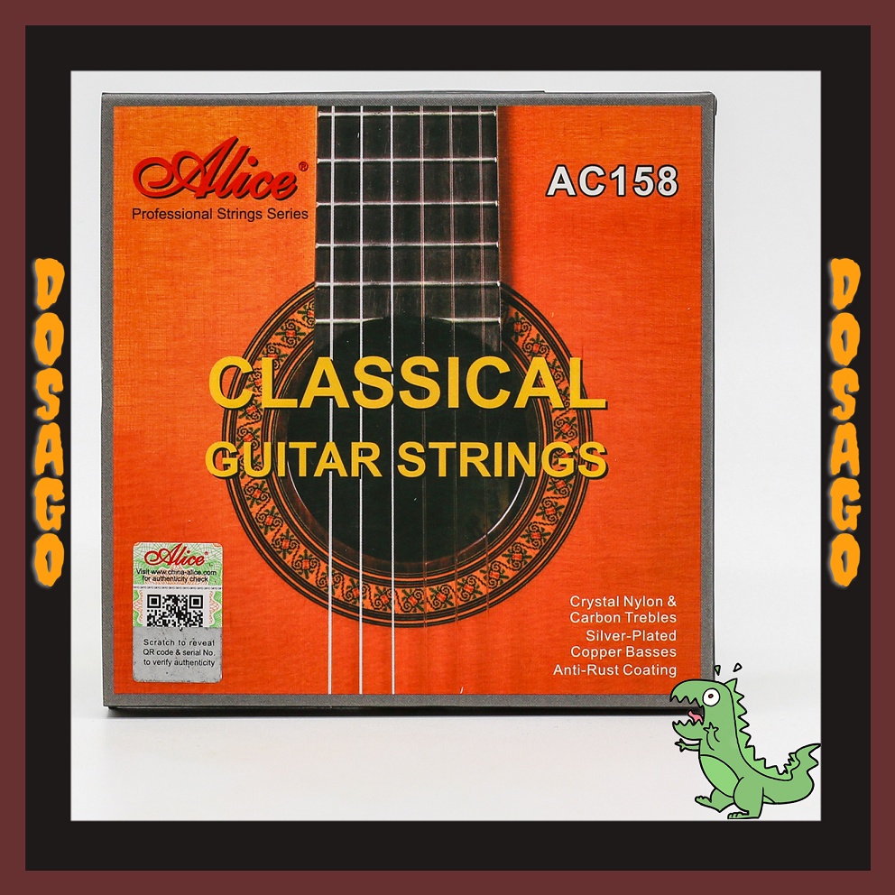 ของแท ้ - Alice AC158 Plastic Strings For classic - Alice classic Carbon Fiber String Model 158