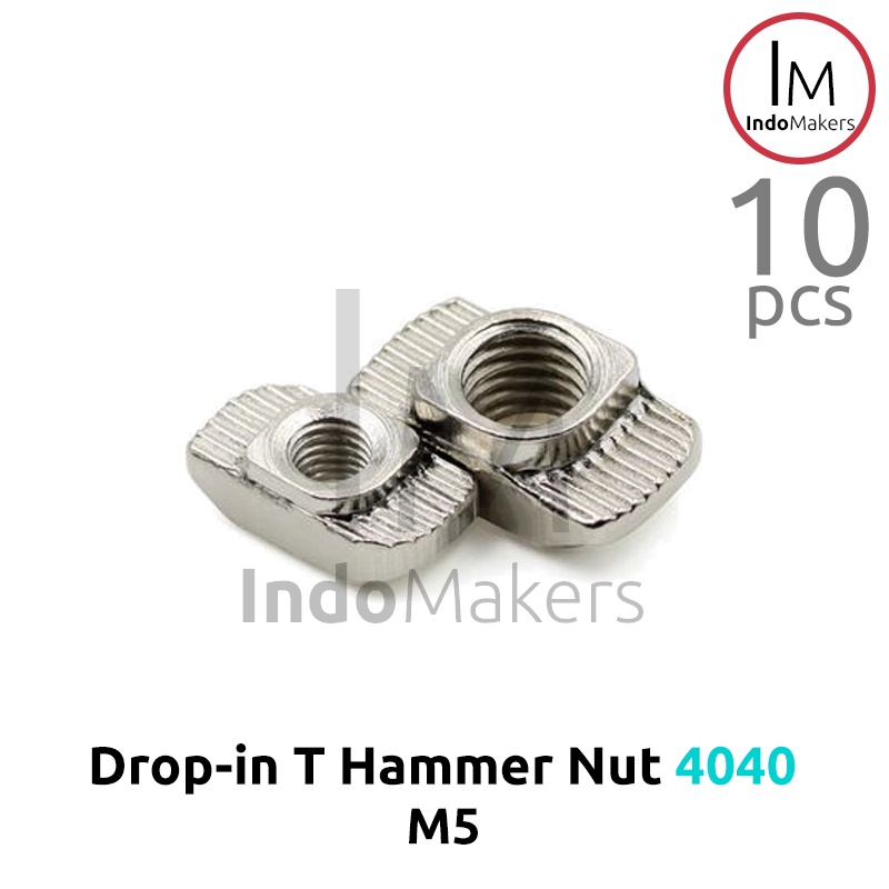 T Hammer Nut M5 Drop-In Aluminium Profile 4040