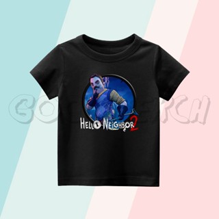 เสื้อยืด พิมพ์ลาย Hello NEIGHBOR 2-GAME สําหรับเด็ก