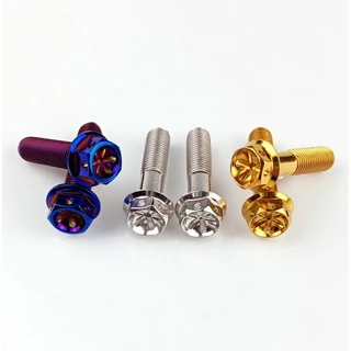 น๊อตหัวเจาะดอกไม้ (M10)10x15- 10x20-10x70/10x90-120ราคาต่อ 1 ตัว (เกลียวมิล 1.25 )