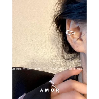 คลิปหนีบกระดูกหูแบบไม่มีรูหู ที่หนีบหู แฟชั่นหญิง อิน