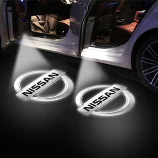 Hys [พร้อมส่ง] โคมไฟโปรเจคเตอร์ LED รูปตราสัญลักษณ์ Welcome Light สําหรับรถยนต์ Nissan Nismo Tiida Teana Horizon Juke X-trail Almera Qashqai Auto Accessories 1 ชิ้น