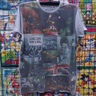 เสื้อยืดมือสอง Vintage แบรนด์ PEPE JEANS LONDON ลายร็อคๆ Long Live Rock N Roll Size L.อก22/ยาว28