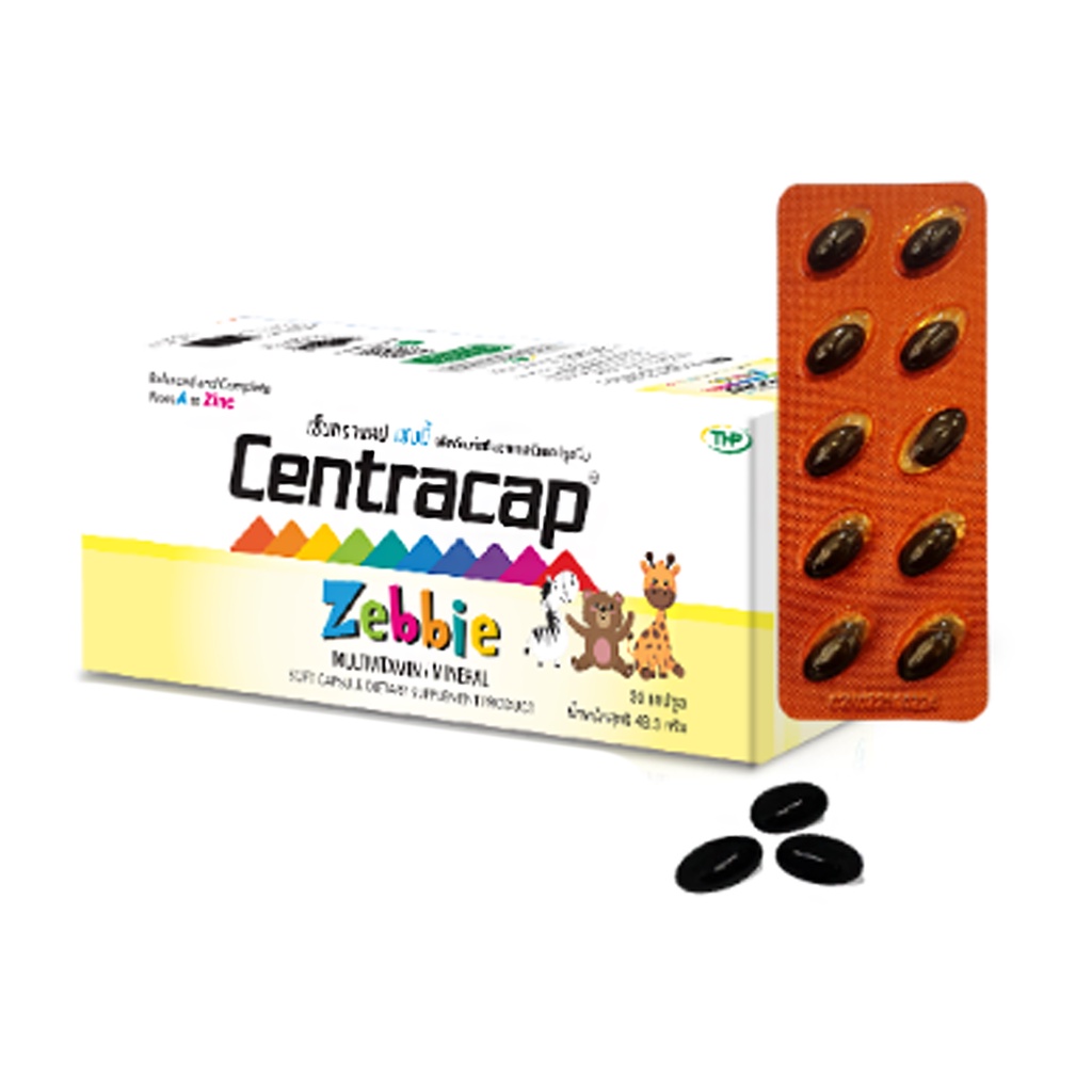 CENTRACAP ZEBBIE 3x10's (A to Zinc;THPC) [26752]