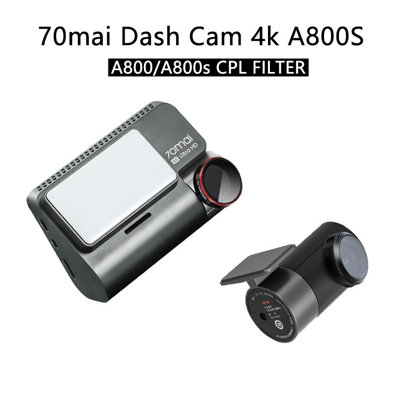 ฟิลเตอร์กล้องหลัง 70Mai Dash Cam 4K A800S CPL หรือ RC06 CPL สําหรับเลนส์ 70Ma A800 HD ป้องกันฝุ่น ป้องกันแสงสะท้อน