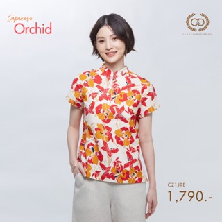 C&amp;D  เสื้อผู้หญิง  Blouse แขนสั้น COTTON NORMAL (CZ1JRE)